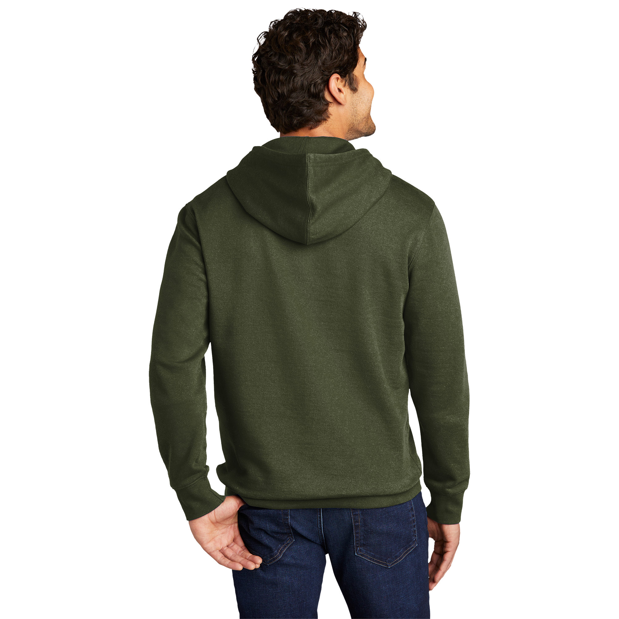 Sasquatch Not Going Sweatshirt Olive Green Fleece Hoodie