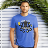 Custom Pickleball Octopus Men's T-Shirt in Royal Blue or Grey