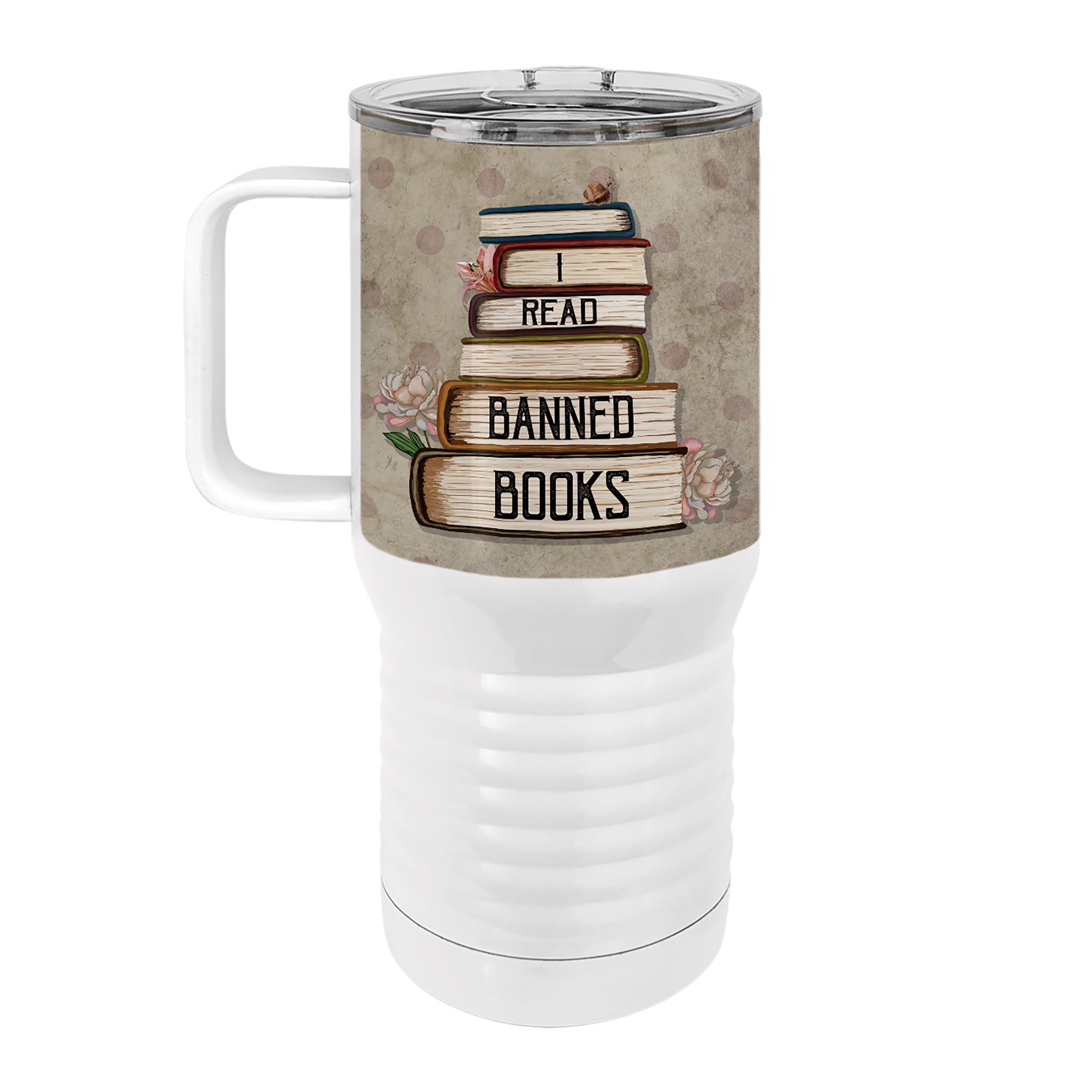 Banned Books 20oz Tall Insulated Stainless Steel Tumbler with Slider Lid