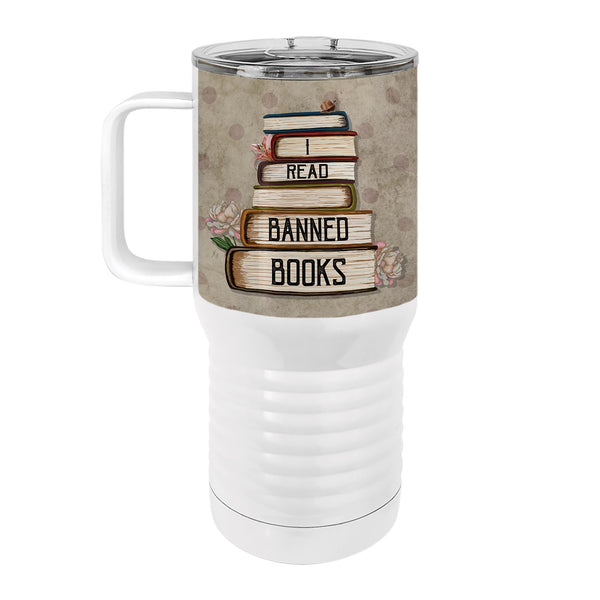 Banned Books 20oz Tall Insulated Stainless Steel Tumbler with Slider Lid