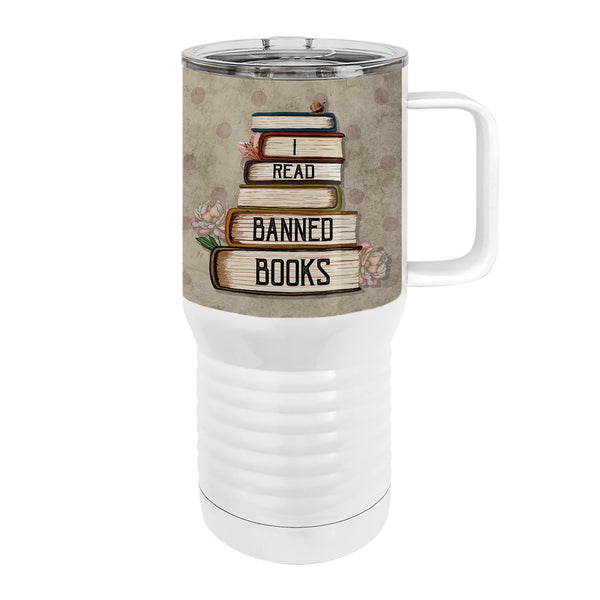 Banned Books 20oz Tall Insulated Stainless Steel Tumbler with Slider Lid