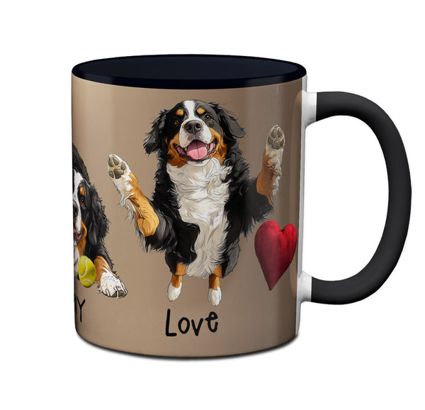 Bernese Eat Play Love Mug by Pithitude