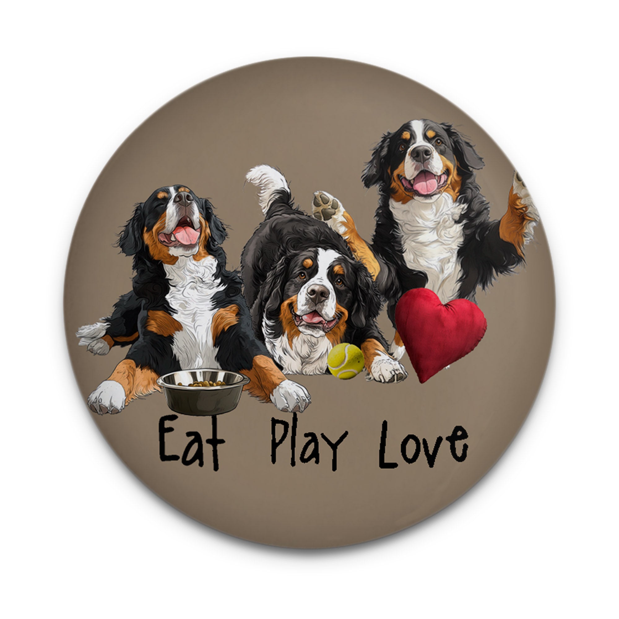Bernese Eat Play Love Magnet