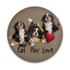 Bernese Eat Play Love Magnet