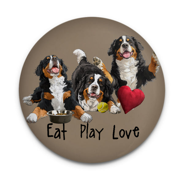 Bernese Eat Play Love Magnet