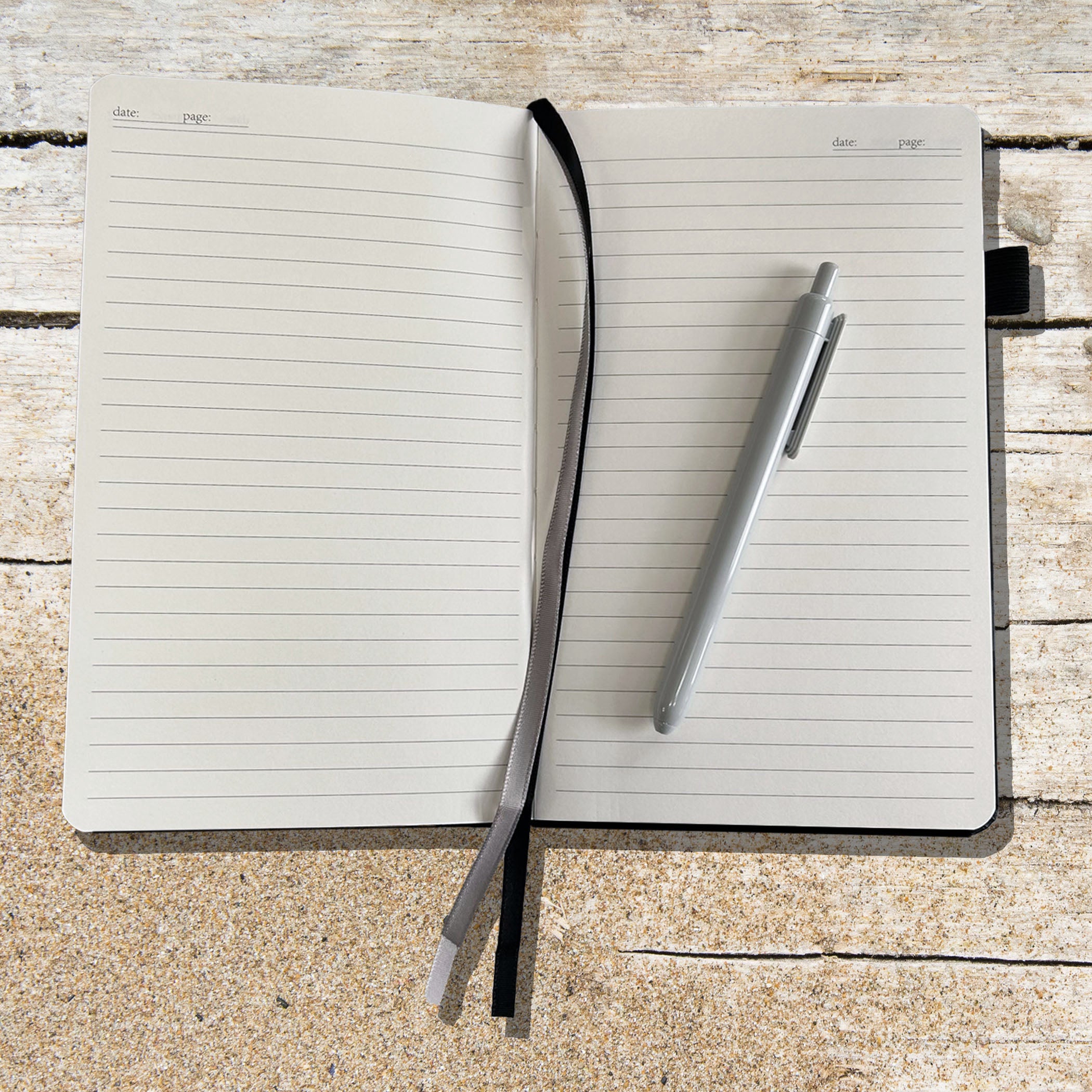 Dandelion Wishes Blank Lined Journal Notebook