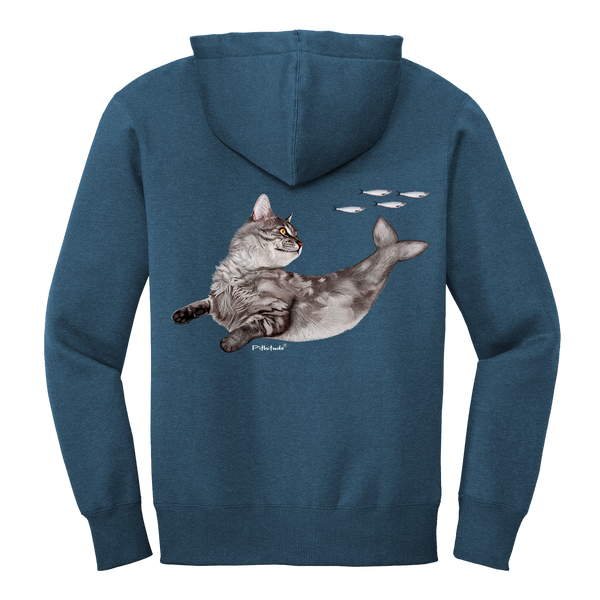 Catfish Zipper Hoodie Fleece Sweatshirt