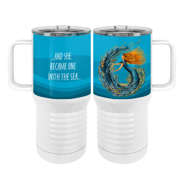 Coral Mermaid 20oz Tall Insulated Stainless Steel Tumbler with Slider Lid