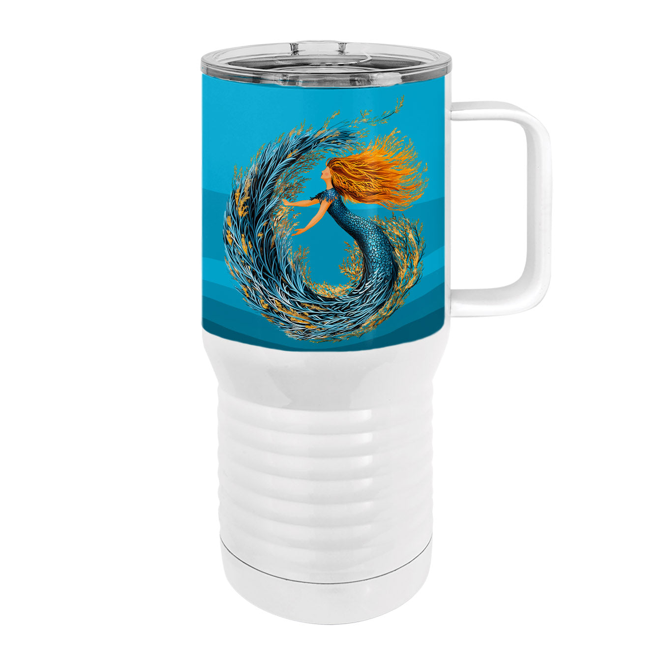 Coral Mermaid 20oz Tall Insulated Stainless Steel Tumbler with Slider Lid