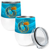 Coral Mermaid 12oz Insulated Stainless Steel Wine Tumbler