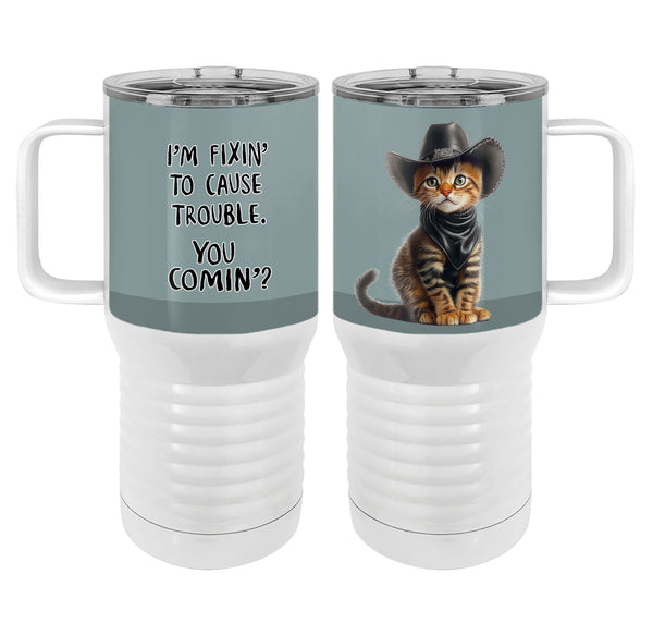 Cowboy Kitten 20oz Tall Insulated Stainless Steel Tumbler with Slider Lid