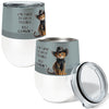 Cowboy Kitten 12oz Insulated Stainless Steel Tumbler with Clear Lid