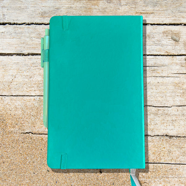 Coral Mermaid Blank Lined Journal Notebook