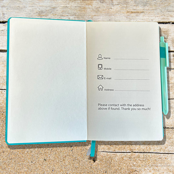 Coral Mermaid Blank Lined Journal Notebook