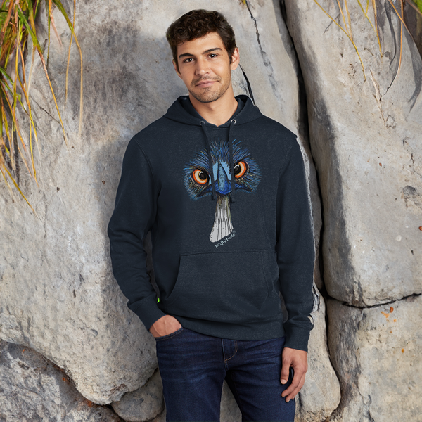 Pithitude Emu Sweatshirt Navy Fleece Men's Hoodie