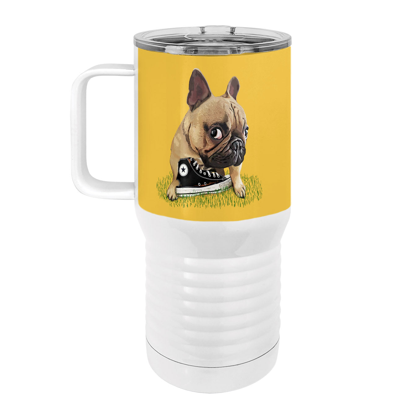 Frenchie Sneaker 20oz Tall Insulated Stainless Steel Tumbler with Slider Lid