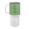 Highland Cow Daisies 20oz Tall Insulated Stainless Steel Tumbler with Slider Lid
