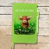 Highland Cow Blank Lined Journal Notebook