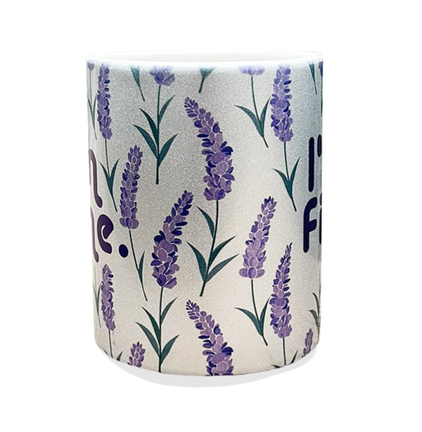 I'm Fine Sparkle Silver Coffee Mug -Limited Edition