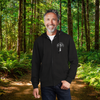 Monochrome Emu Zipper Hoodie Fleece Sweatshirt