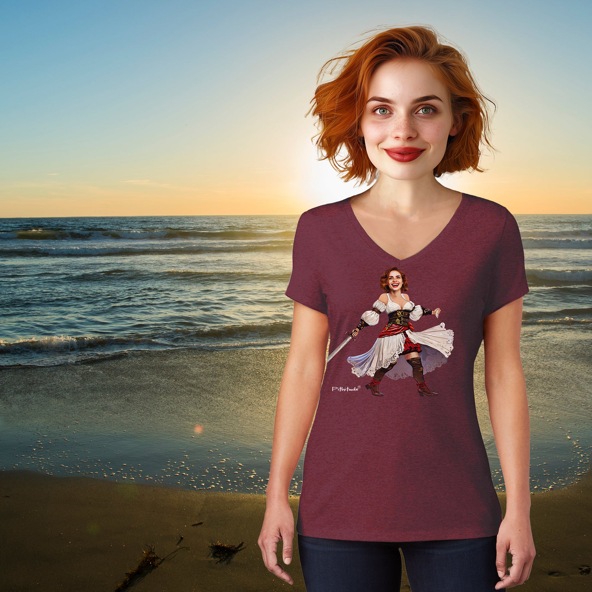 Your Face Here Pirate Women's T-Shirt