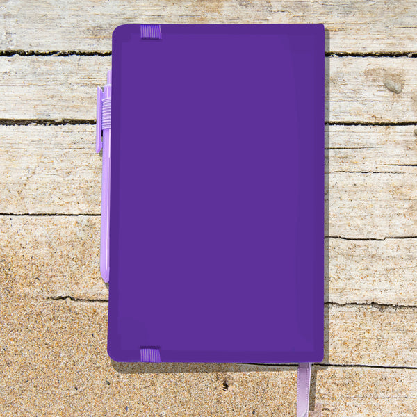 Bad Day Purple Blank Lined Journal Notebook- Donna Lake Limited Edition