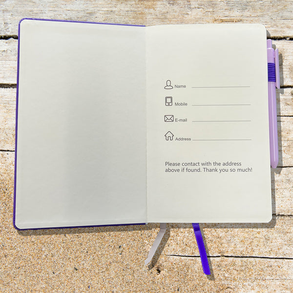 Bad Day Purple Blank Lined Journal Notebook- Donna Lake Limited Edition