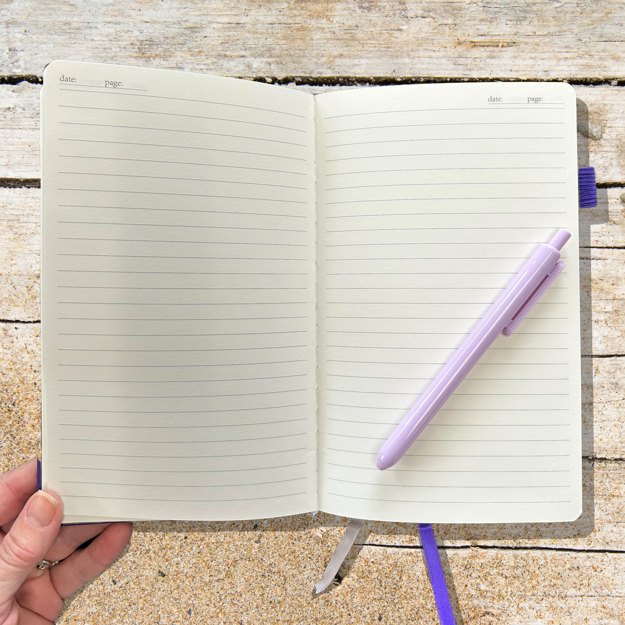 Bad Day Purple Blank Lined Journal Notebook- Donna Lake Limited Edition