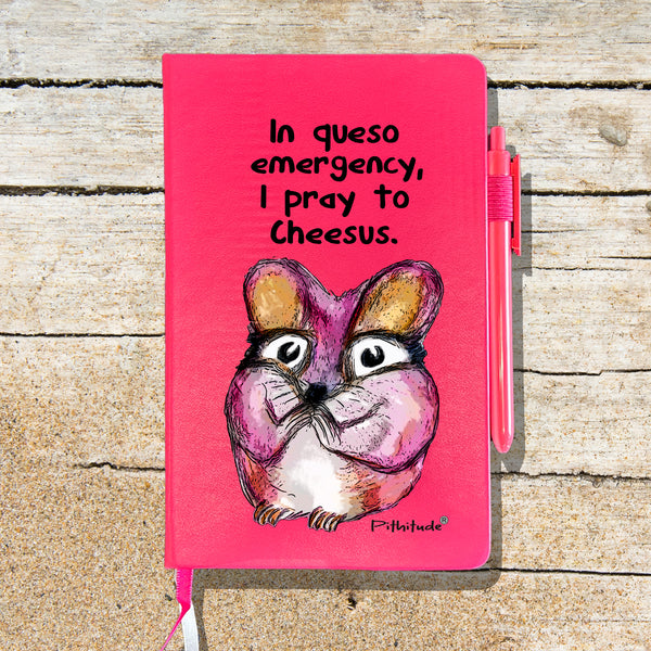 Queso Mouse Blank Lined Journal Notebook