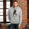 Raven Nevermind Sweatshirt Silver Grey Fleece Hoodie