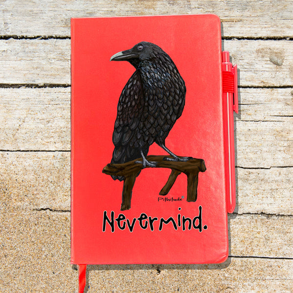 Raven Nevermind Blank Lined Journal Notebook