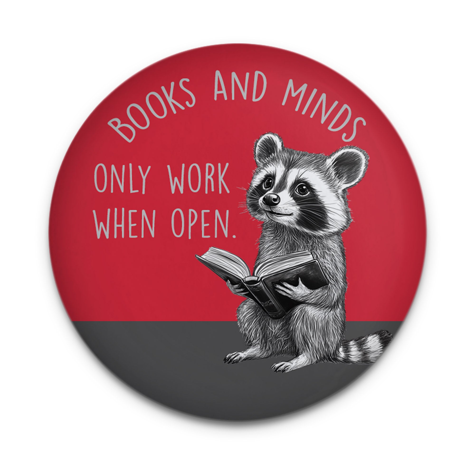 Reading Raccoon Magnet