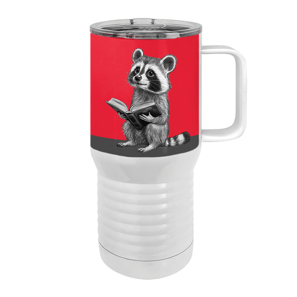 Reading Raccoon 20oz Tall Insulated Stainless Steel Tumbler with Slider Lid