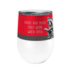 Reading Raccoon 12oz Insulated Stainless Steel Tumbler with Clear Lid
