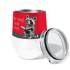 Reading Raccoon 12oz Insulated Stainless Steel Tumbler with Clear Lid