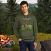 Sasquatch Not Going Sweatshirt Olive Green Fleece Hoodie