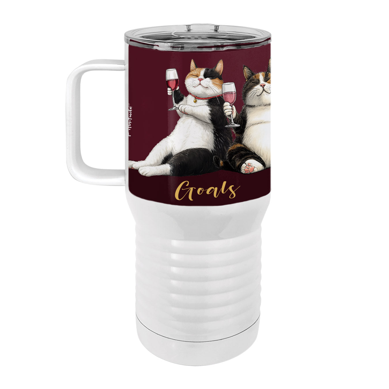 Wine Cat Goals 20oz Tall Insulated Stainless Steel Tumbler with Slider Lid