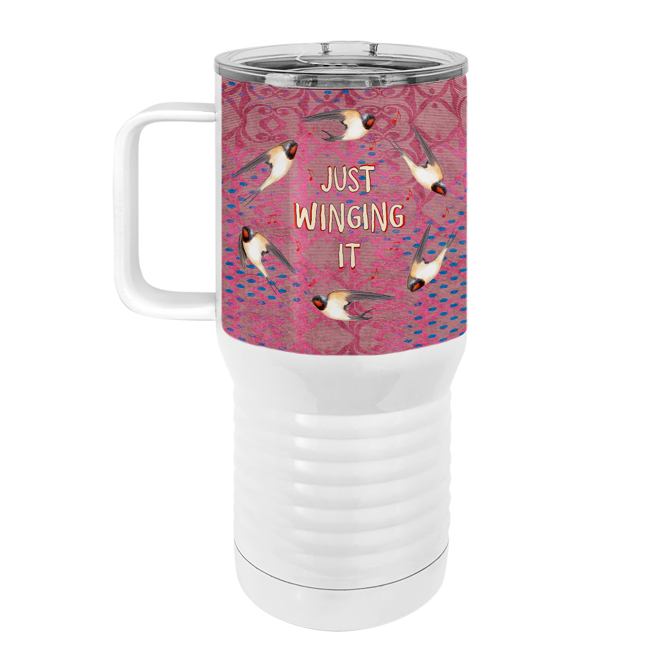 Winging It Swallows 20oz Tall Insulated Stainless Steel Tumbler with Slider Lid