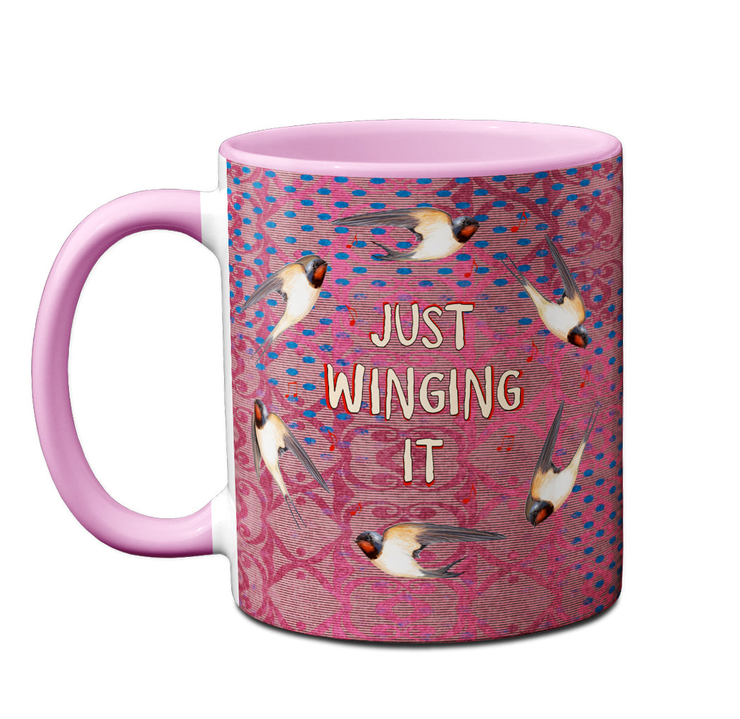 Winging It Swallows Mug by Pithitude