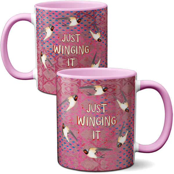 Winging It Swallows Mug by Pithitude