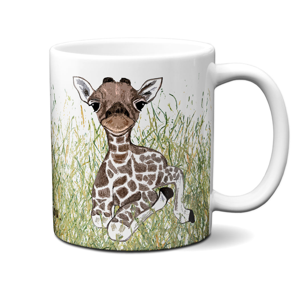 Calm Giraffe Funny Quote Mug