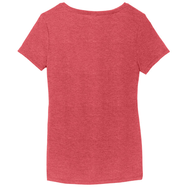 Losing It Owl Womens Red V-Neck T-Shirt