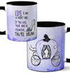 Drunk Fairy Tale Black Mug by Pithitude