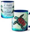 Searching Sea Turtle Blue Romantic Quote Mug