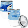 Shark Underestimate 12oz Insulated Stainless Steel Tumbler with Clear Lid