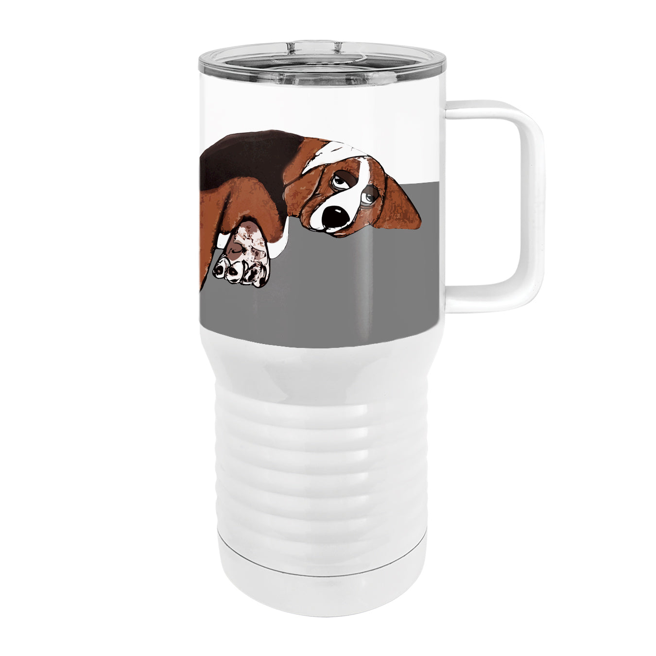 Basset Hound Beagle 20oz Tall Insulated Stainless Steel Tumbler with Slider Lid
