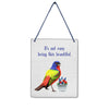Beautiful Bunting 4x5" Mini-Sign