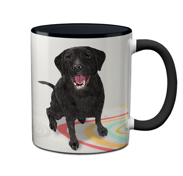 Black Labrador Person Mug by Pithitude