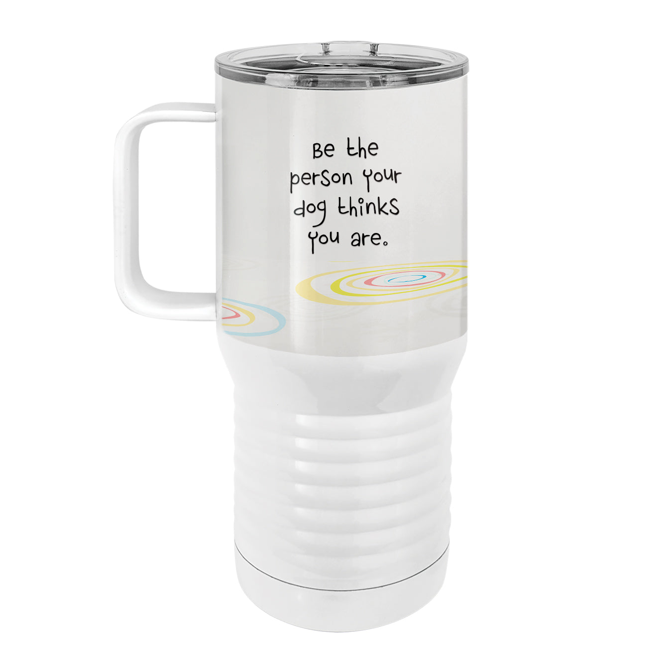 Black Lab Person 20oz Tall Insulated Stainless Steel Tumbler with Slider Lid