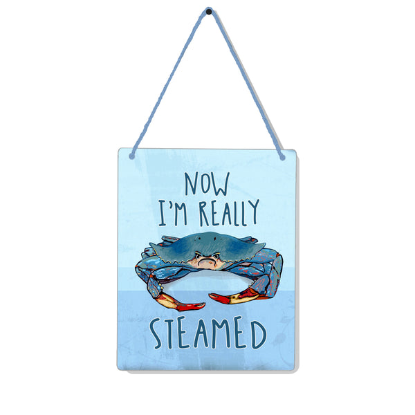 Blue Crab Steamed 4x5" Mini-Sign